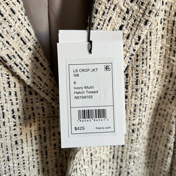 NWT Theory Cropped Tweed Jacket - Picture 4 of 7